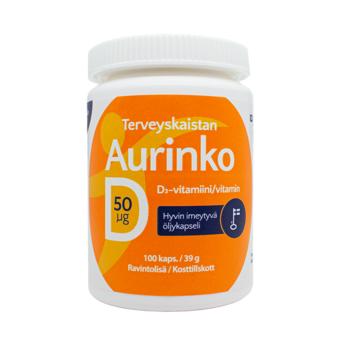 Terveyskaista Aurinko D 50 μg 100 kaps