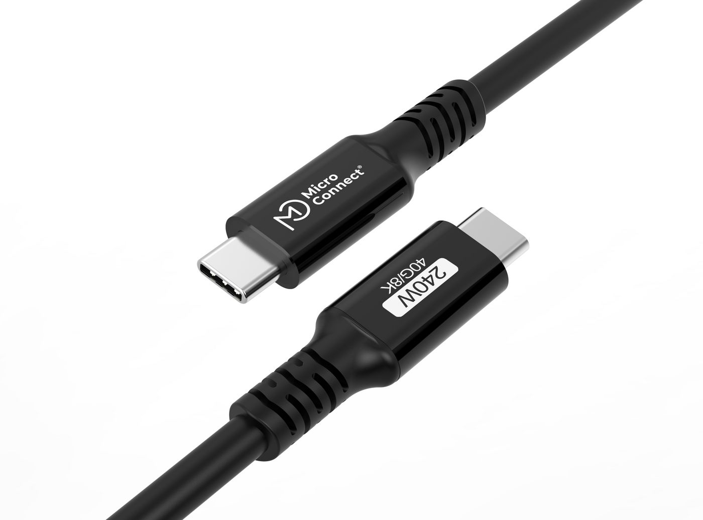 Microconnect 240w Usb4 2m Usb-c Usb-c Musta
