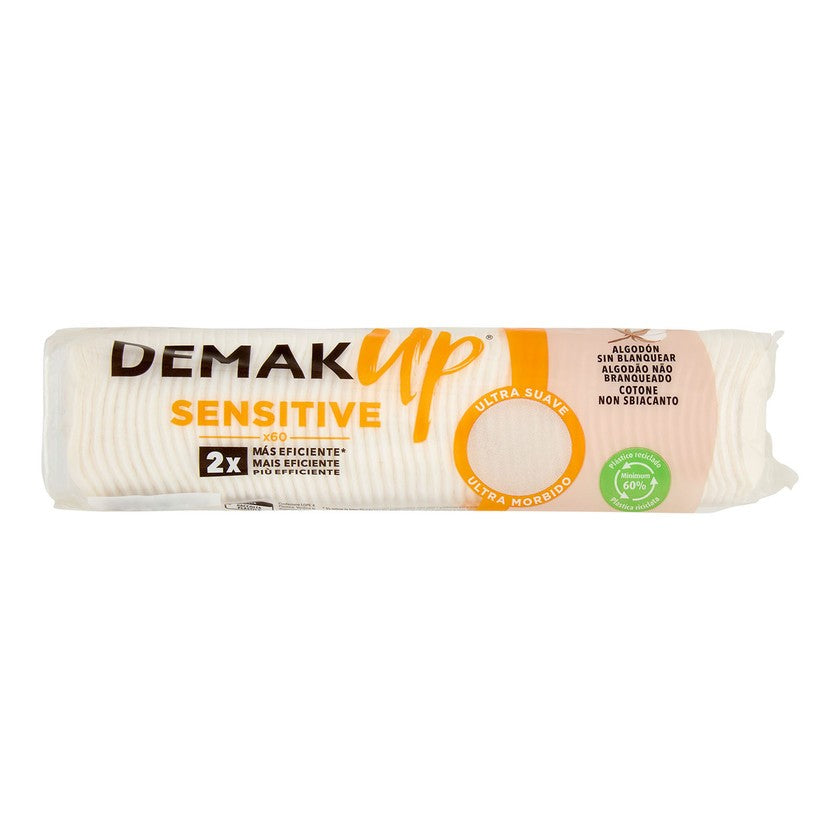 Demak Up Herkät Ovaalinmuotoiset Puuvillaiset Meikinpoistotyynyt 60 Kpl