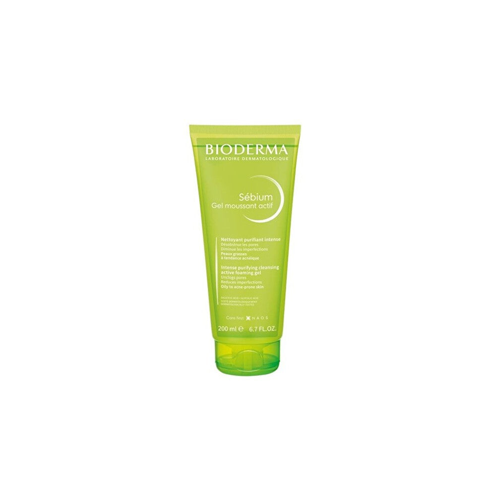 Bioderma Sebio Cleansing Gel akne- ja rasvaiselle iholle (aktiivinen) 200 ml