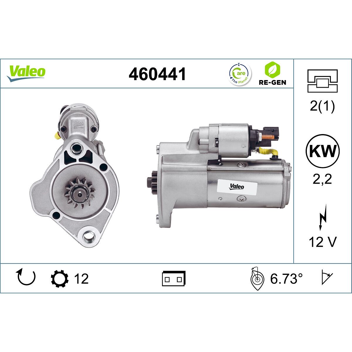 Käynnistysmoottori VALEO 460441