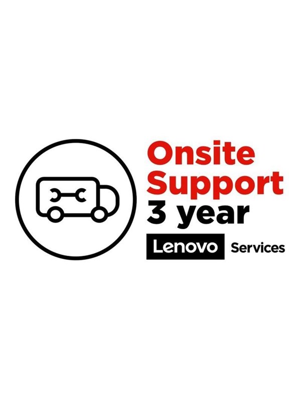 Lenovo Onsite Upgrade - Laajennettu Palvelusopimus - 3 Vuotta - On-site