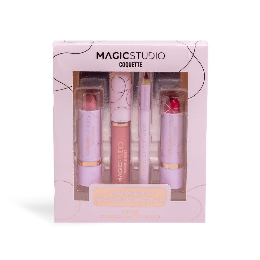 Magic Studio Set Trucco Labbra Lip Love Coquette — Set labbra