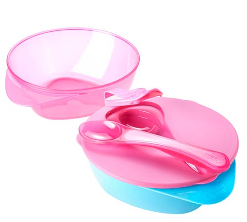 Tommee Tippee kulho vaaleanpunainen/sininen - 2kpl