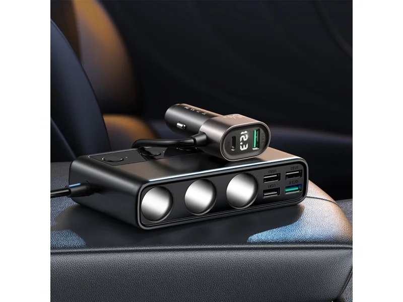 Joyroom JR-CL06 Yksiosainen 4x USB-A 3.6 A (JYR058BLK)