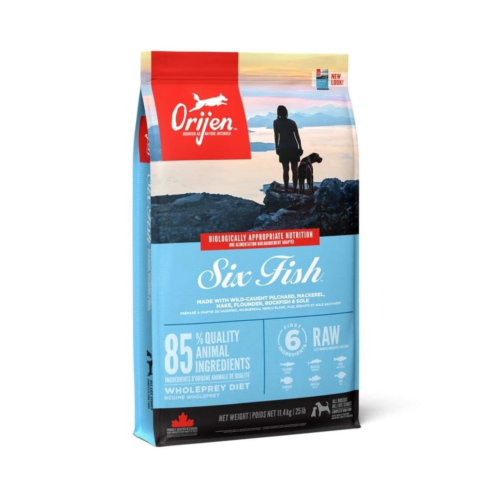 ORIJEN Six Fish Complete Dry Dog Food 11.4kg