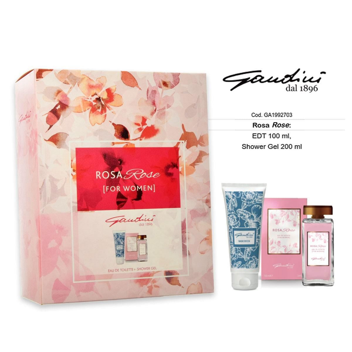 Gandini Rosa Rosa: Edt 100 ml + Suihkugeeli 200 ml