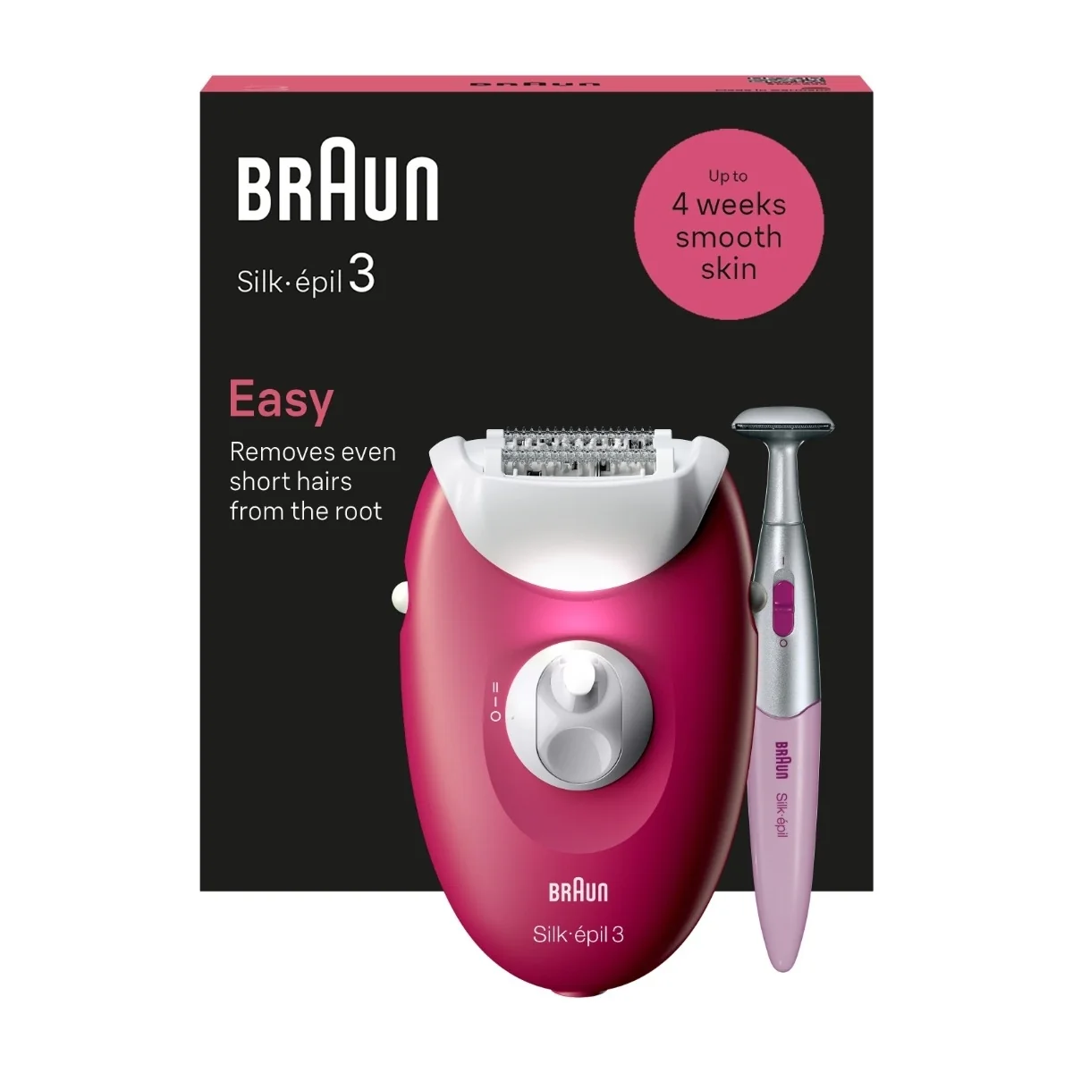 Braun Silk-épil 3 SE3-202 -epilaattori, Berry