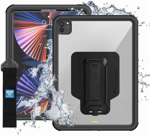 Armor-X Waterproof case for iPad Pro 12.9 2021/2022 Black/Clear