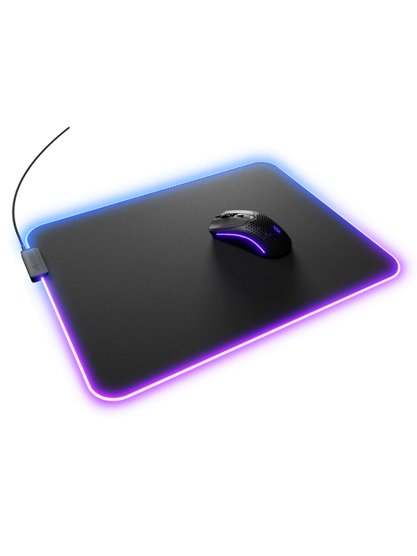 Glorious GMP 2 GLED XL RGB -pelihiirimatto, 460x355 mm, musta