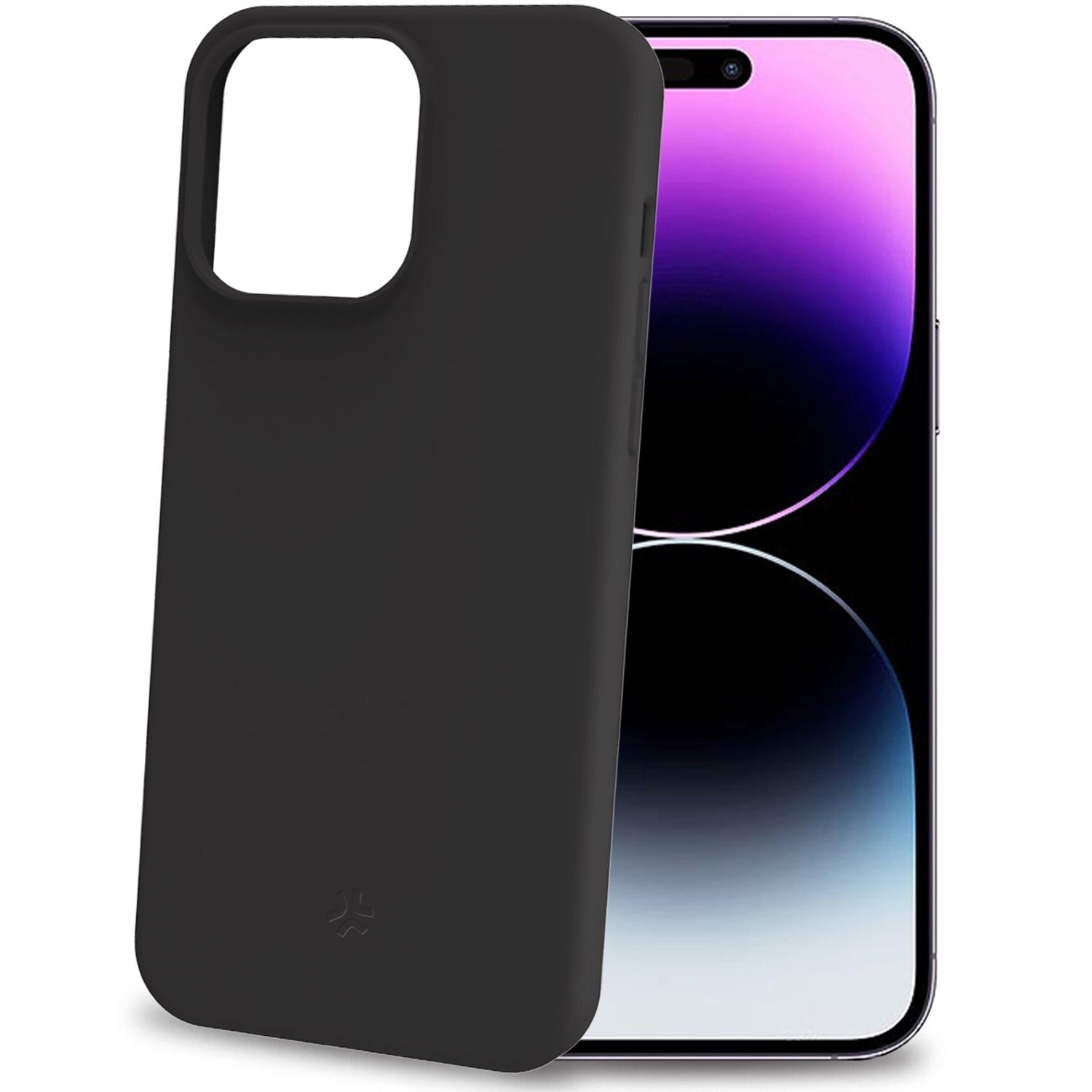 Celly Cromo Soft rubber case iPhone 15 Pro Max Svart
