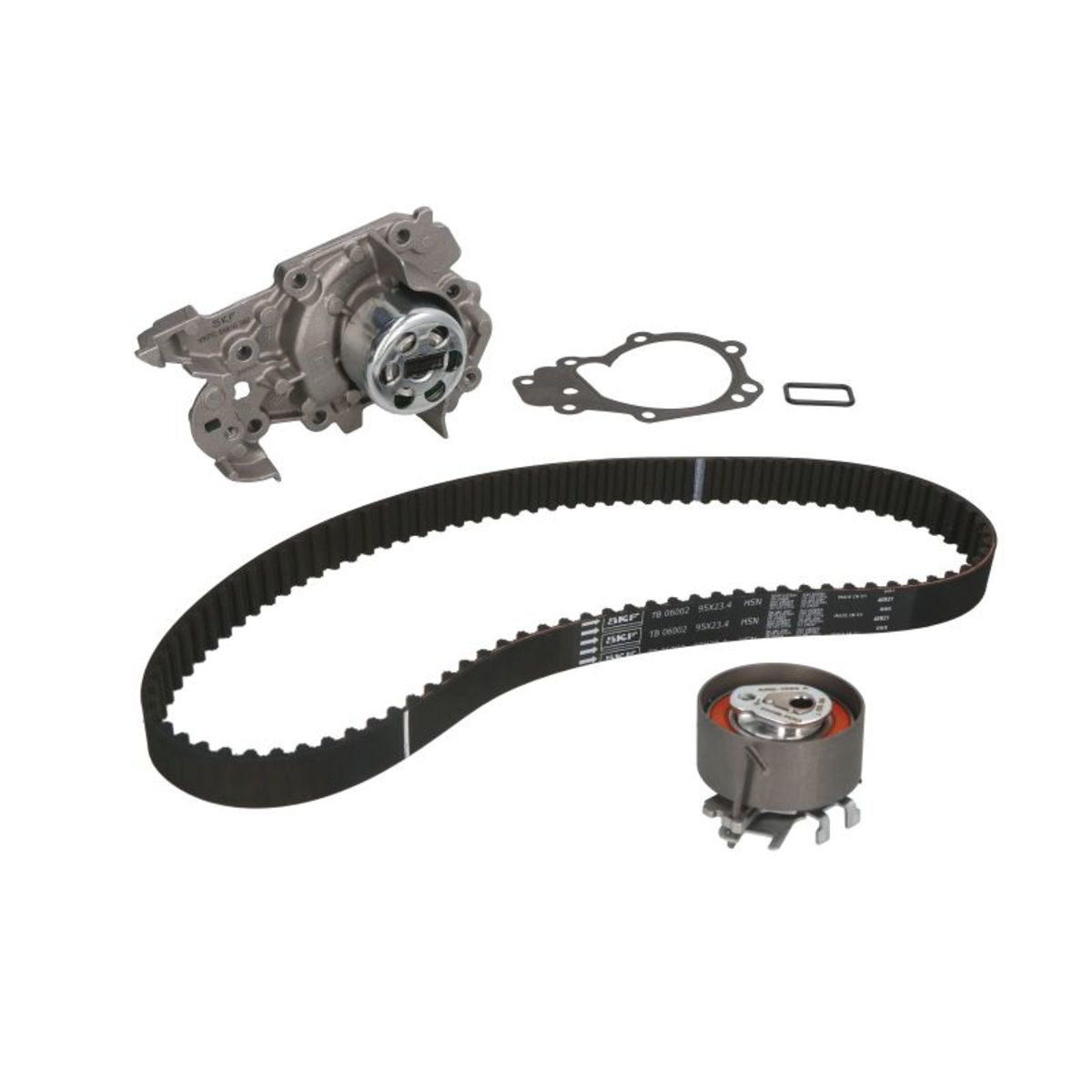 Vesipumppu + jakohihnasarja SKF VKMC 06002