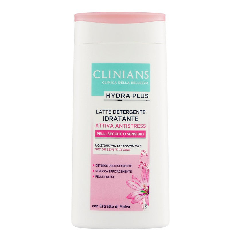 Clinians Attiva Antistress Kosteuttava Puhdistusmaito 200 ml