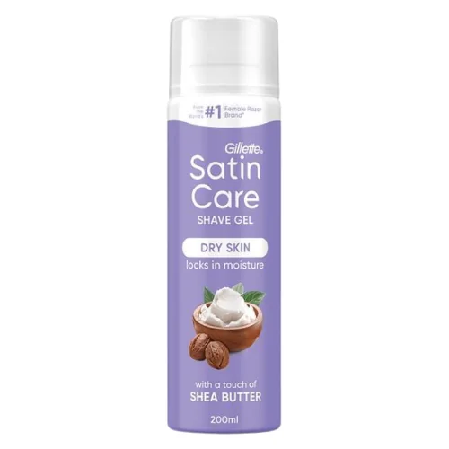 Gillette Women Satin Care Sheavoilla Rikastettu Geeli Kuivalle Iholle - 200 ml