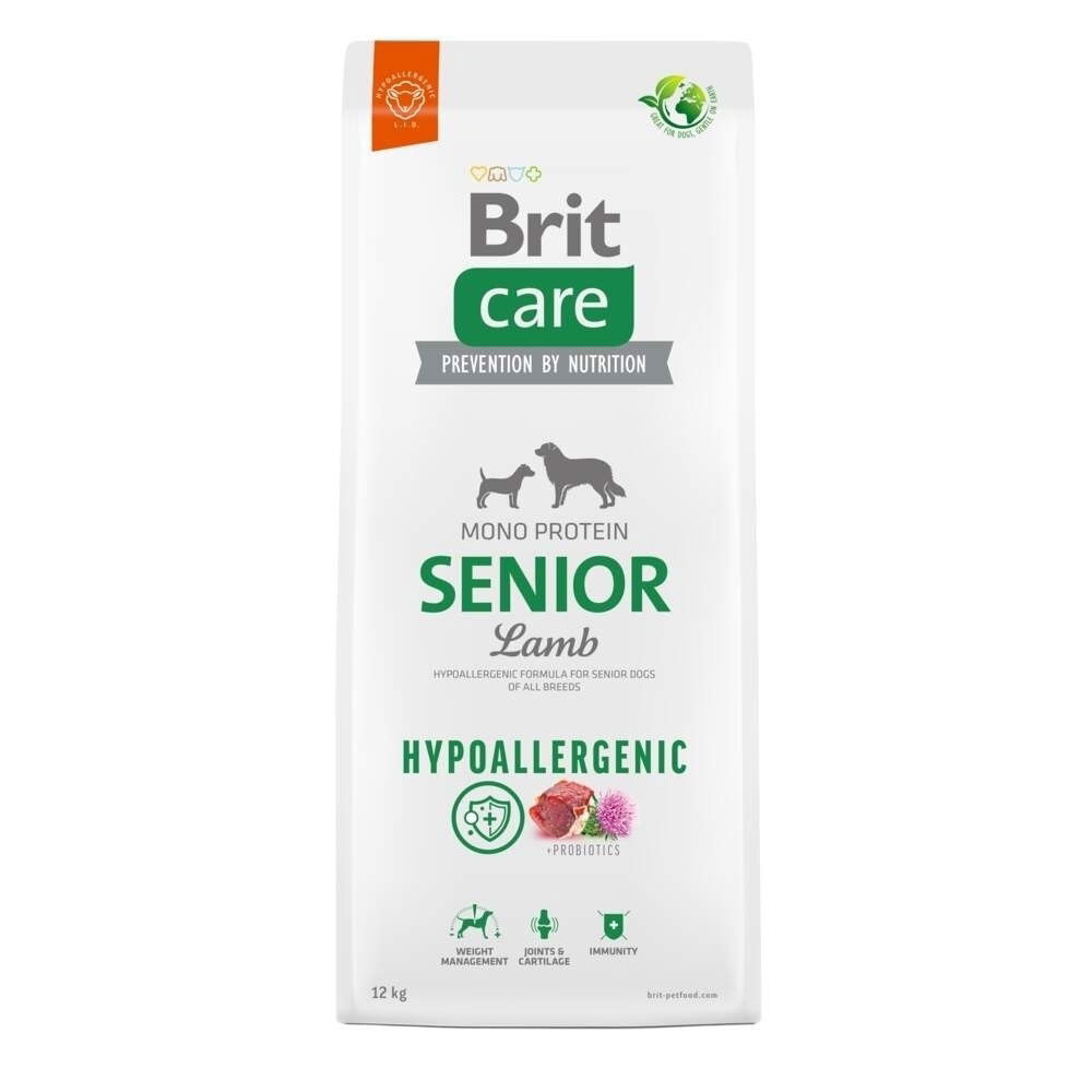 Brit Care Hypoallergenic Senior Lamb & Rice, Koiran kuivaruoka, 12 kg