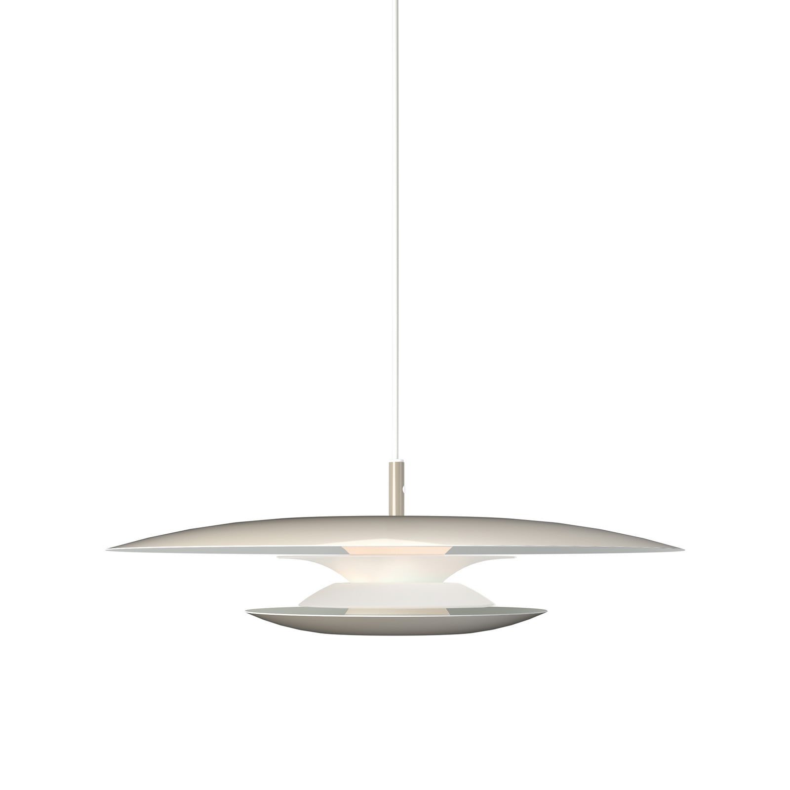 Eclipse-riippuvalaisin, Ø 48 cm, harmaa, metalli, G9 - Belid - Olohuone - Design - Yksilamppuinen