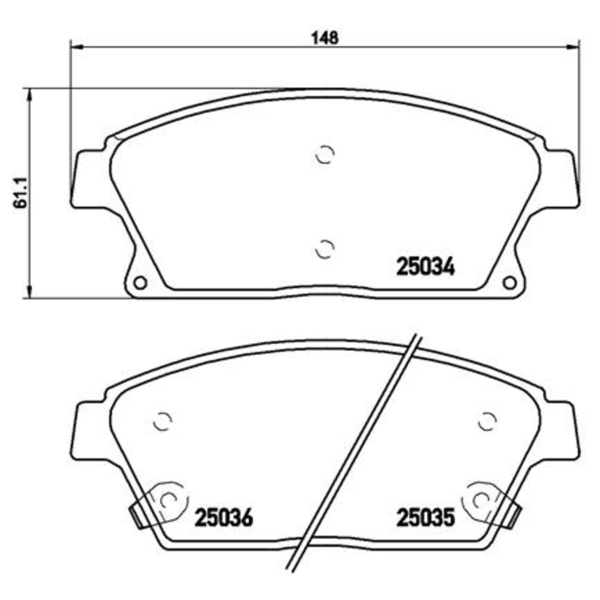 Jarrupalat, levyjarru BREMBO P 59 077X