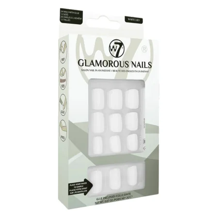 W7 Glamorous Nails Valkoinen lilja - 24 kpl