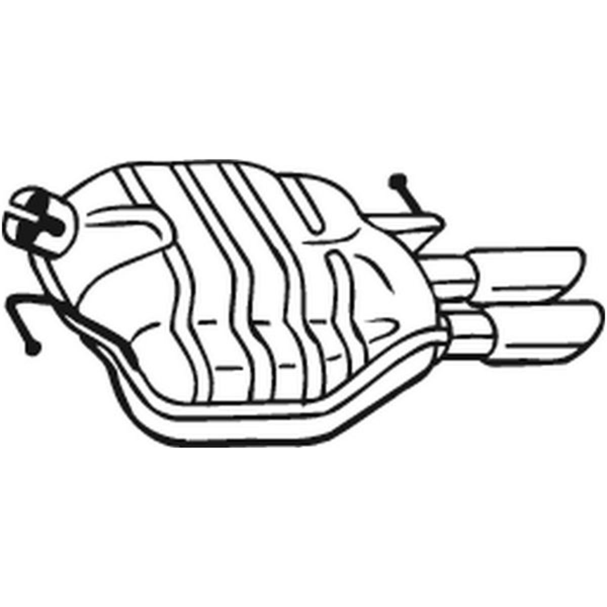 Takaäänenvaimentaja BOSAL 105-031