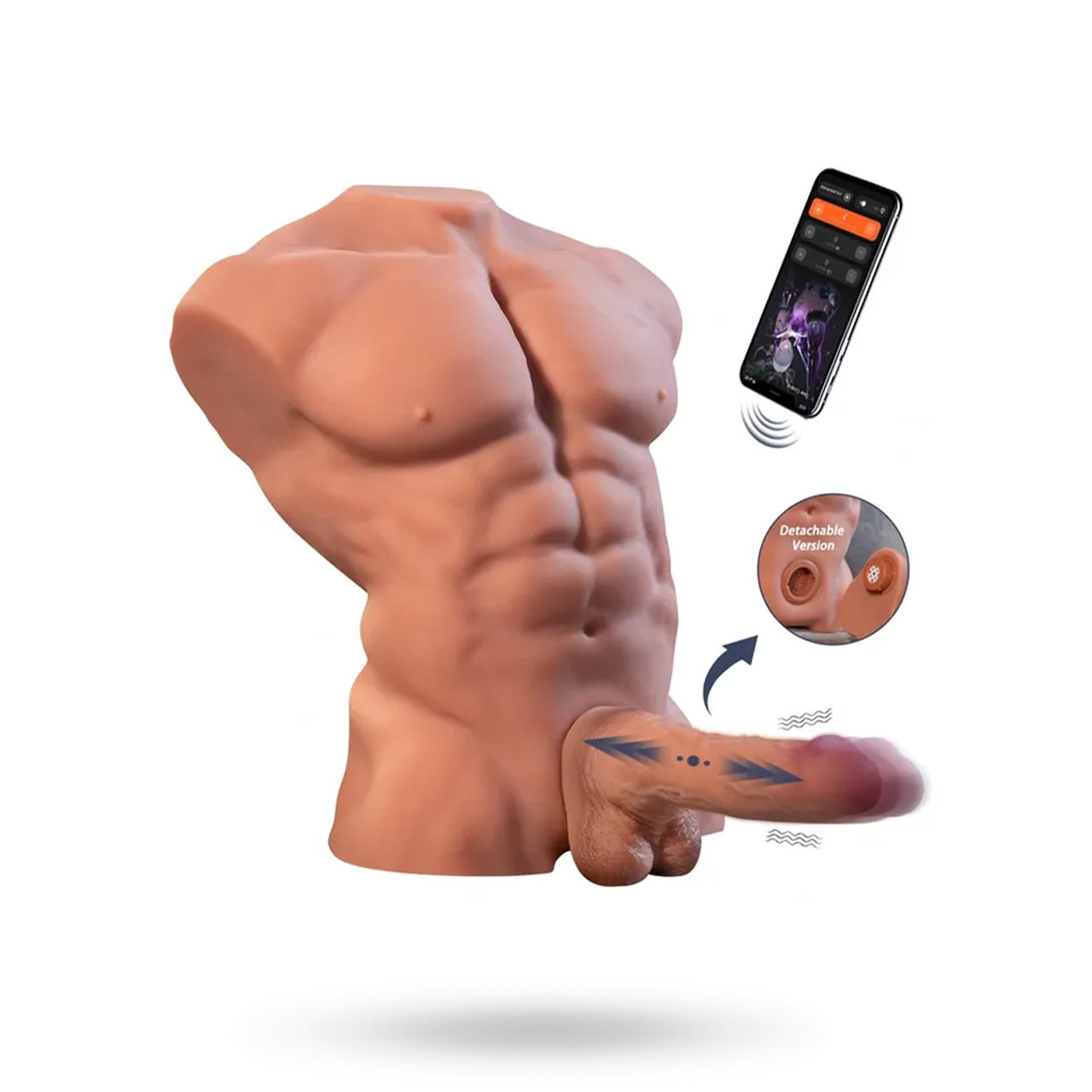 Xise Fitter Thrusting Dildo With APP 11,5 kg Mies Seksinukke