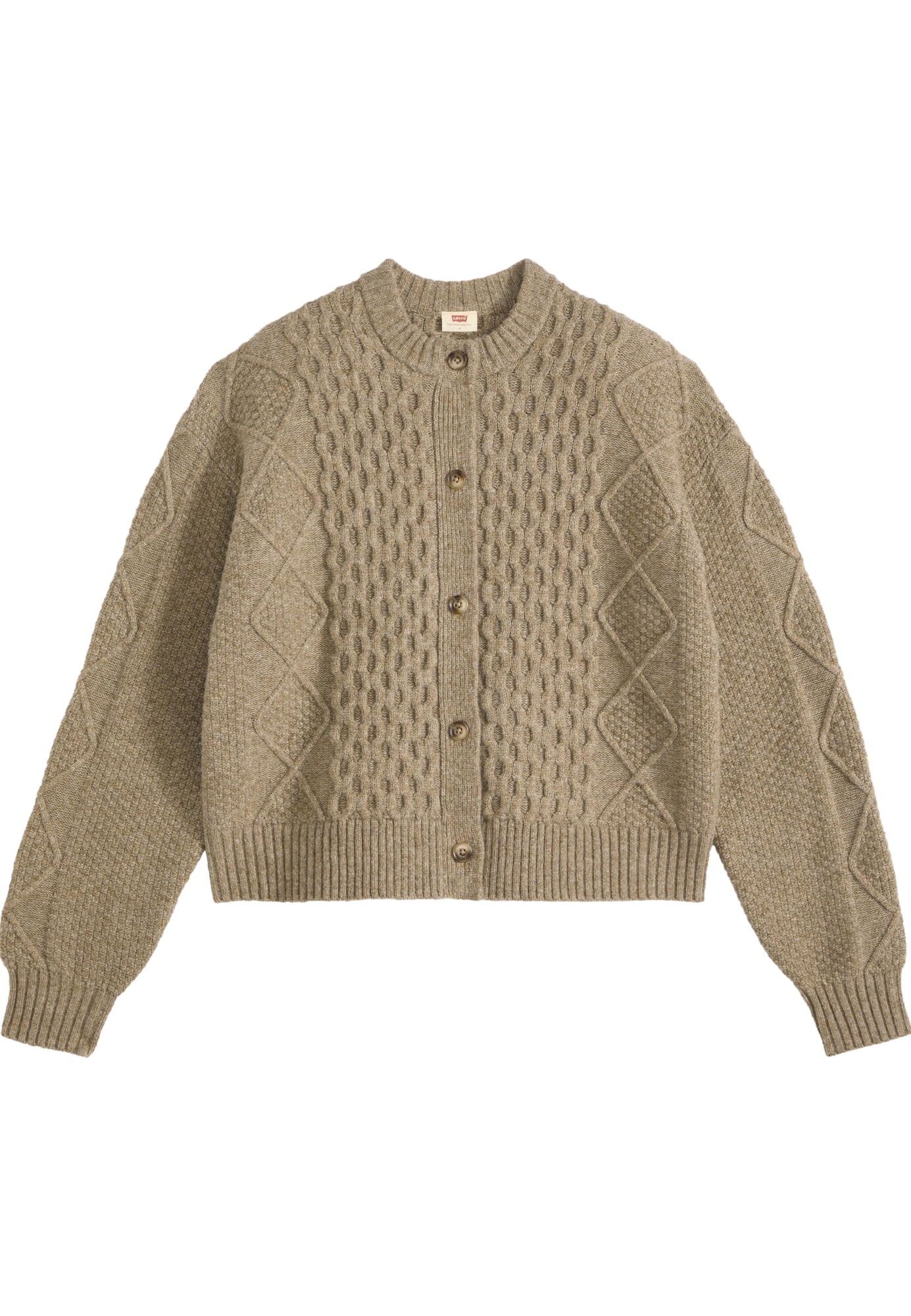 LEVI'S ® Neuletakki 'CHARLOTTE' ruskea