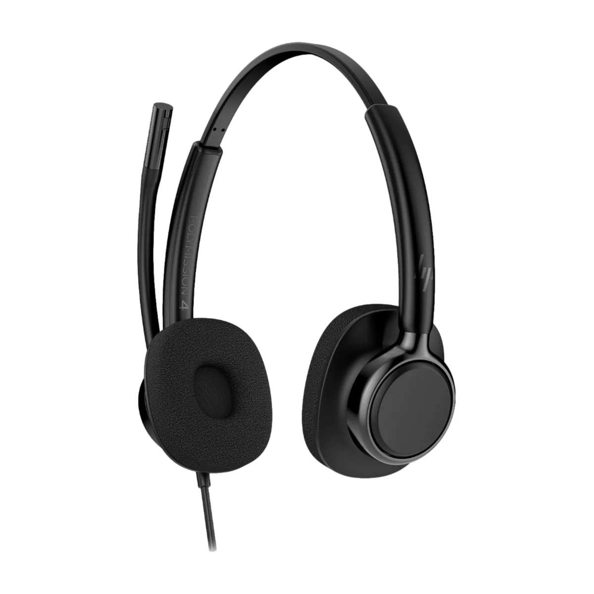 HP Poly Mission 425 Stereo langallinen USB-headset, Classic, musta