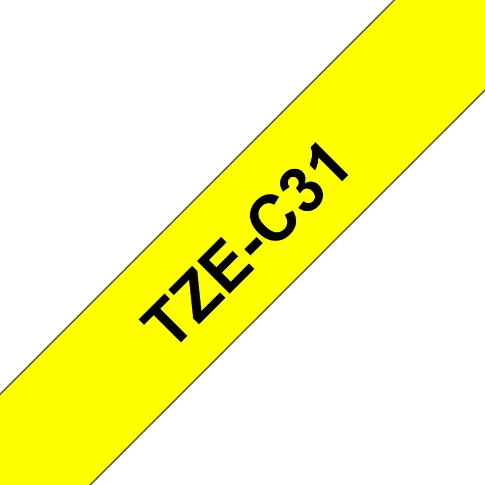 Brother TZE-C31, TZ, musta, Kiina, 5 vuosi/vuosia, 1,2 cm, 5 m