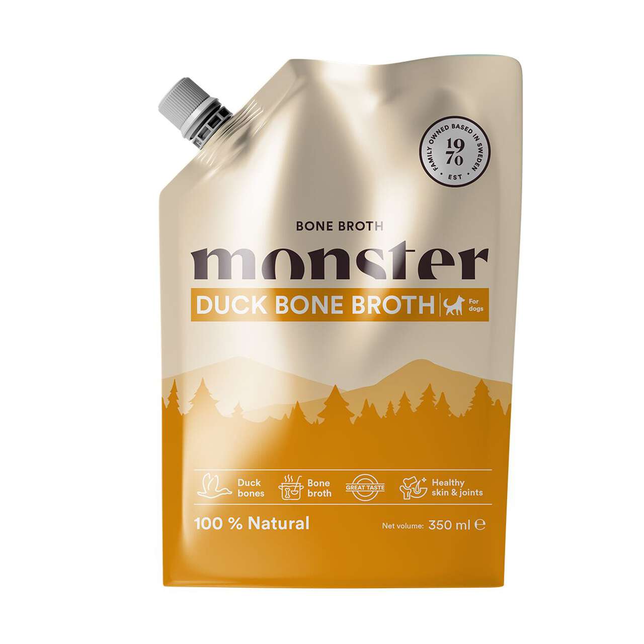 Monster Dog Bone Broth Duck Luuliemi 350 ml