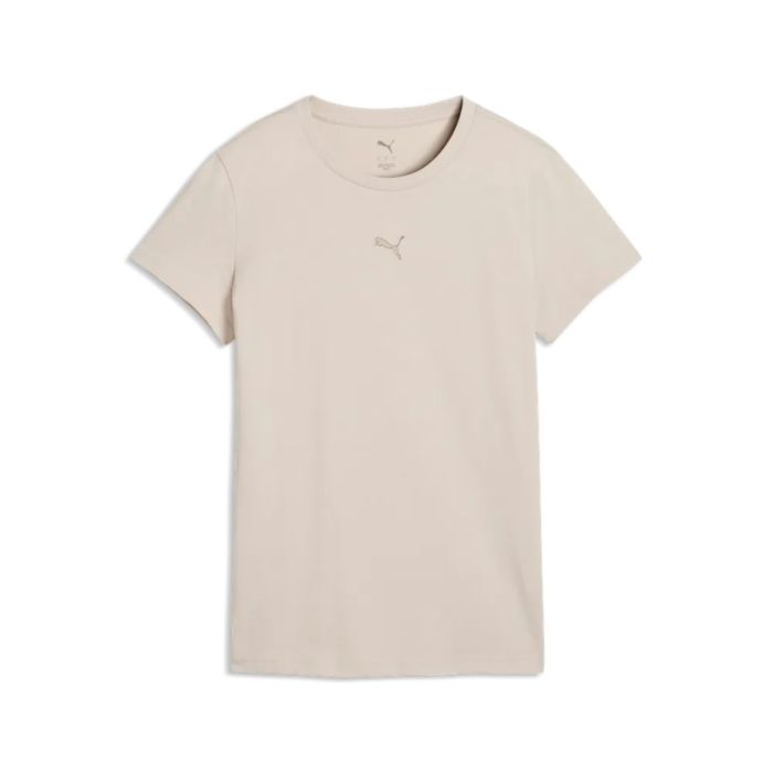 PUMA ESS Centered Cat Logo SS Tee K. M Harmaa Naiset