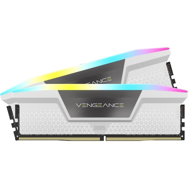 Corsair Vengeance RGB DDR5-5200 - 32GB - CL40 - Dual Channel (2 pcs) - Intel XMP - Valkoinen RGB