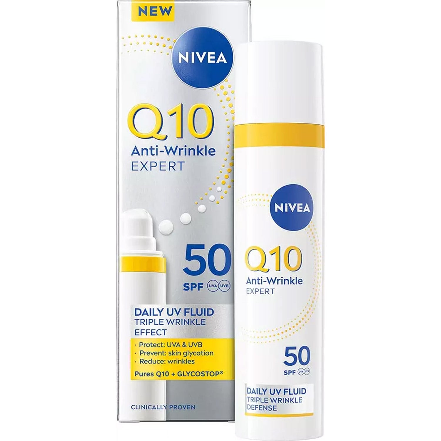NIVEA Q10 Anti-Wrinkle Expert Daily UV Fluid SPF50 40 ml
