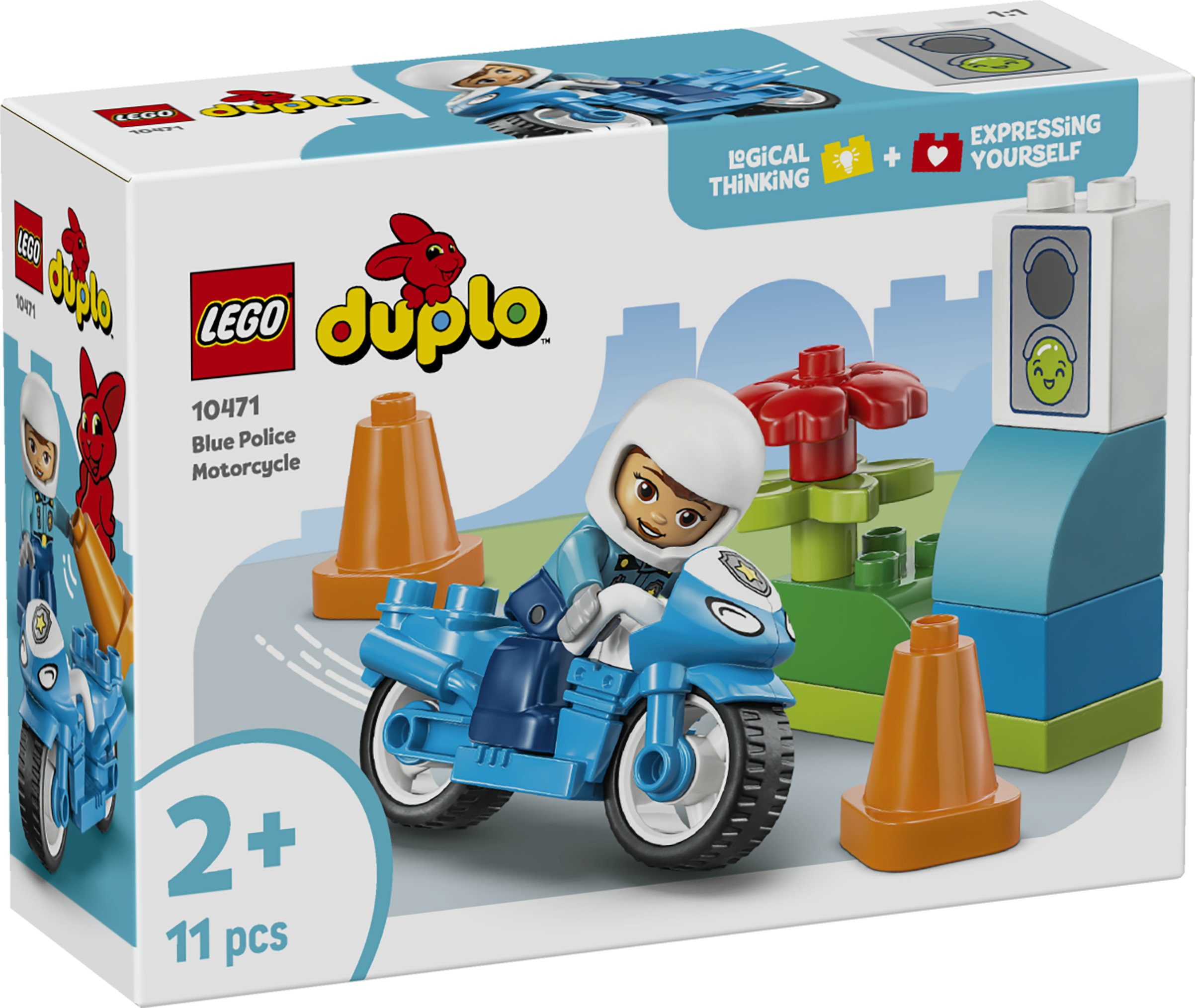 LEGO DUPLO Town – Sininen poliisimoottoripyörä (10471)