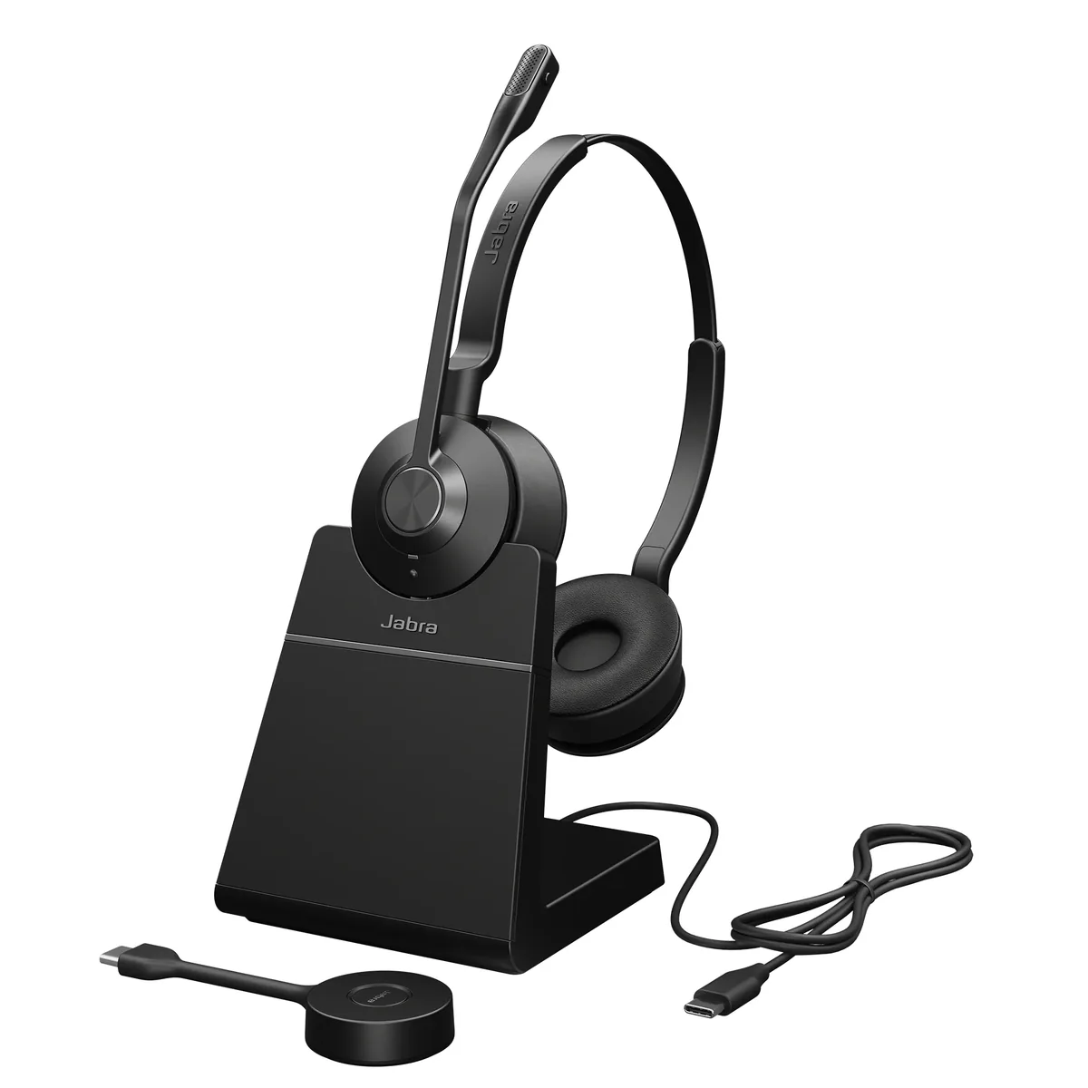 Jabra Engage 55, Langaton, Toimisto/puhelukeskus, 83 g, Kuulokkeet, Musta, Titaani