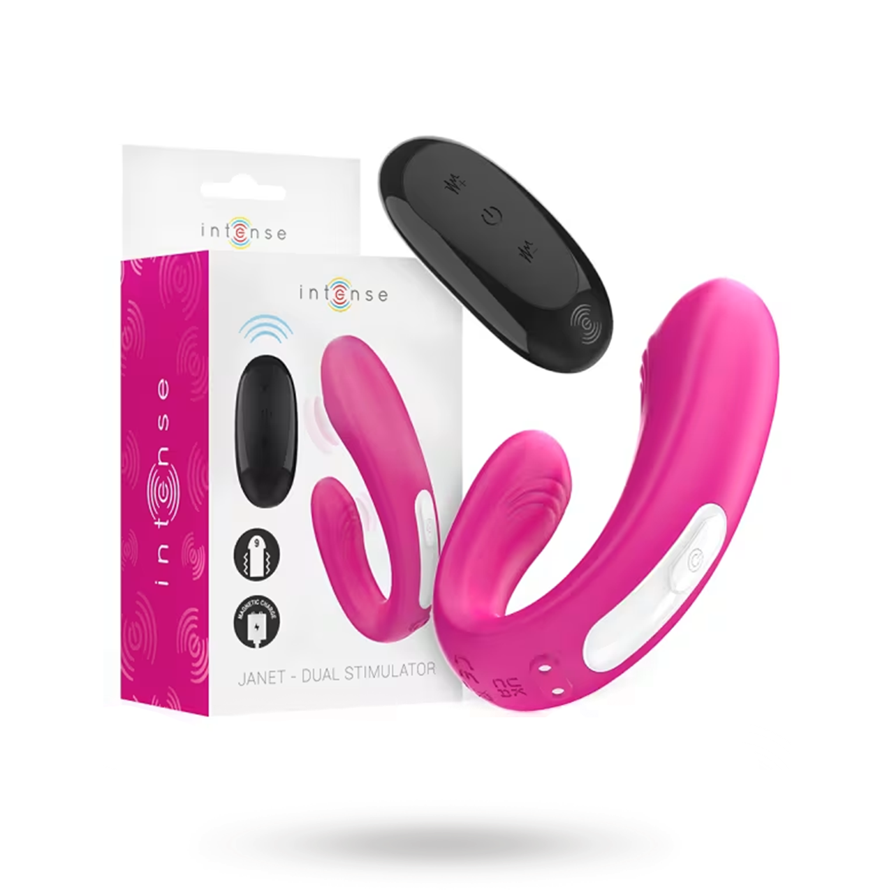 U-shaped Stimulator & Vibrator With Remote Control Parivibraattori