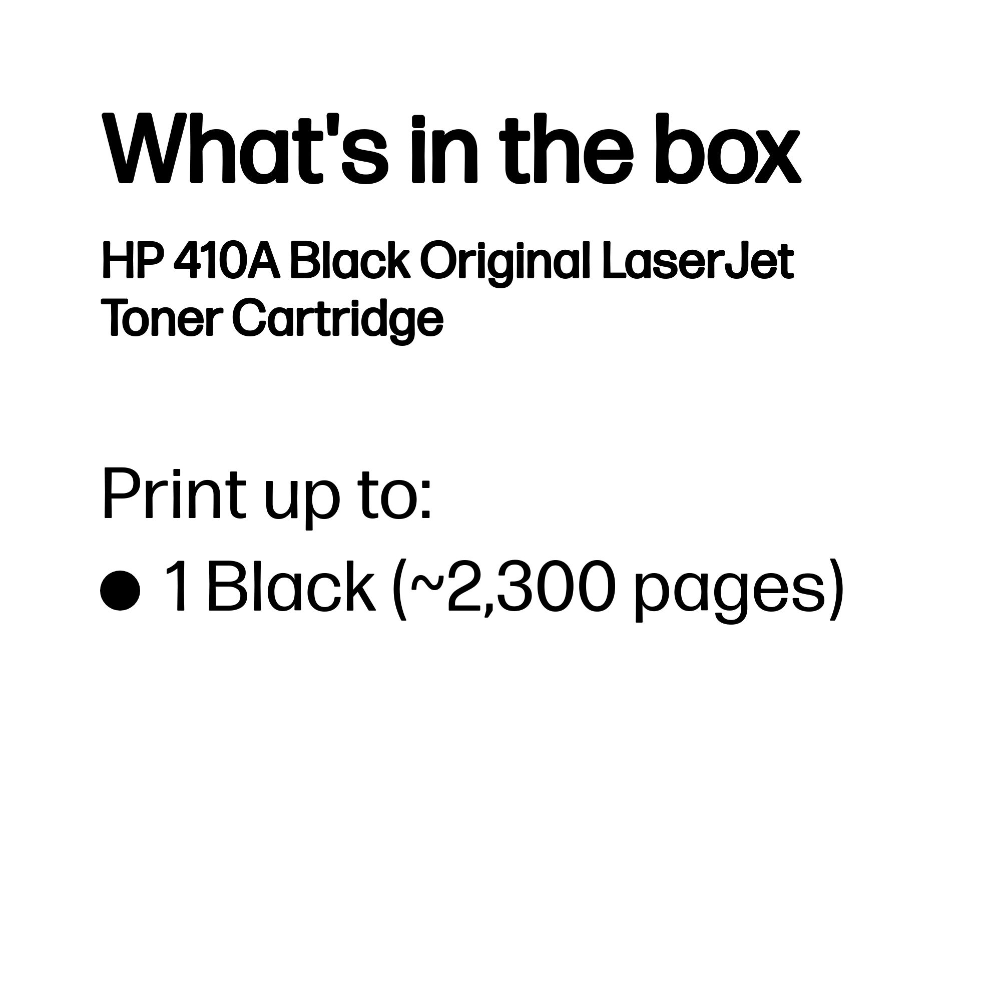 HP 410A Tonerkassett 1 styck Original Svart