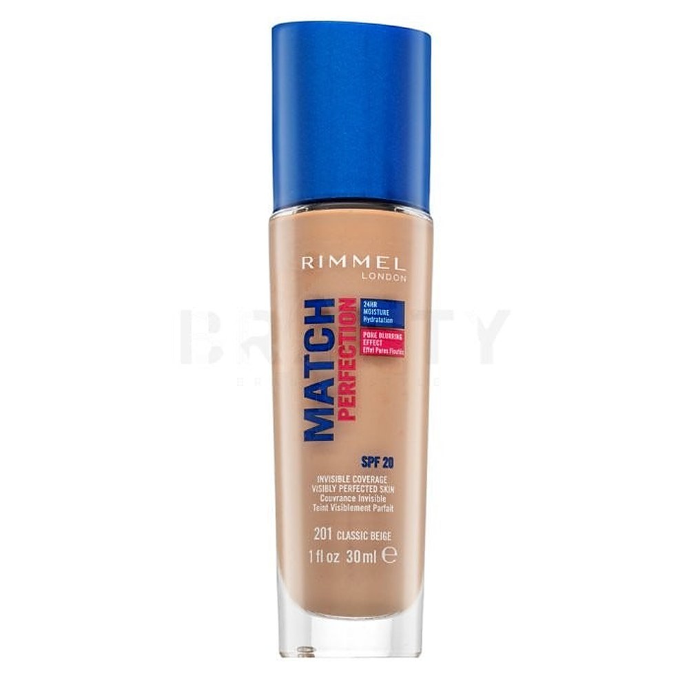 Rimmel Match Perfection Foundation - Nestemäinen meikkivoide 201 Classic Beige