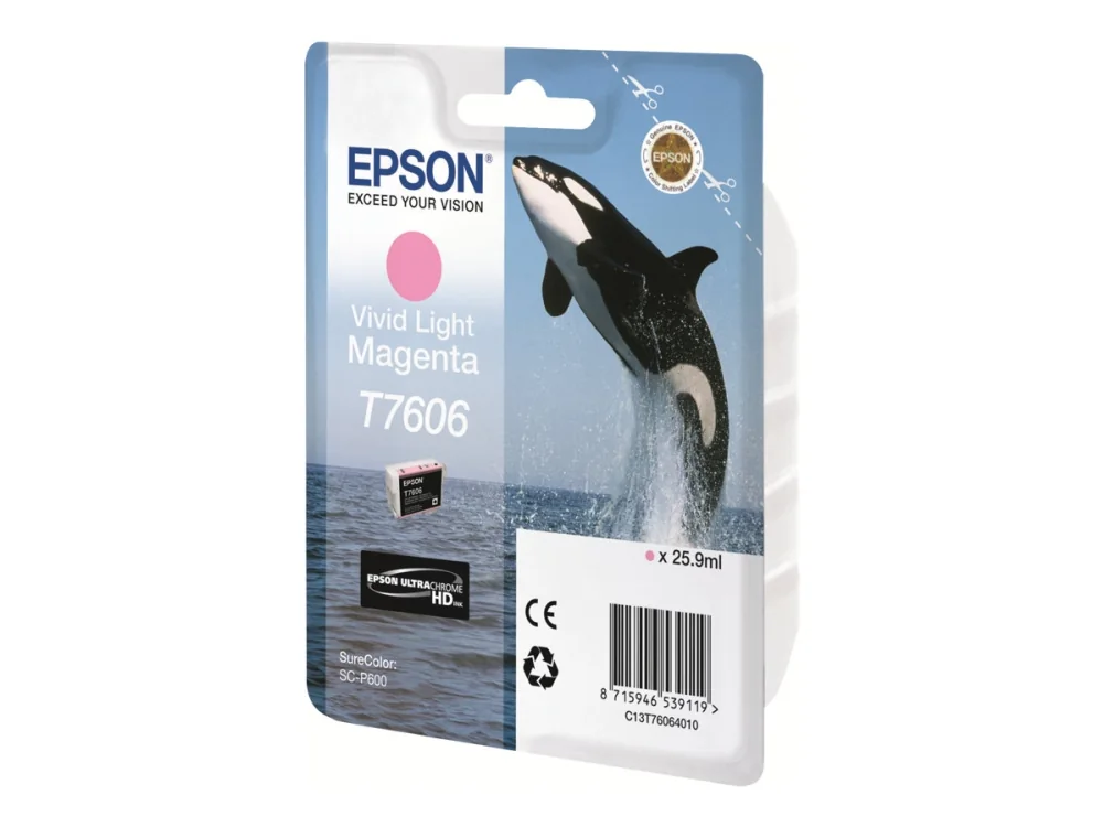 Epson Muste Vivid Kevyt Magenta T7606