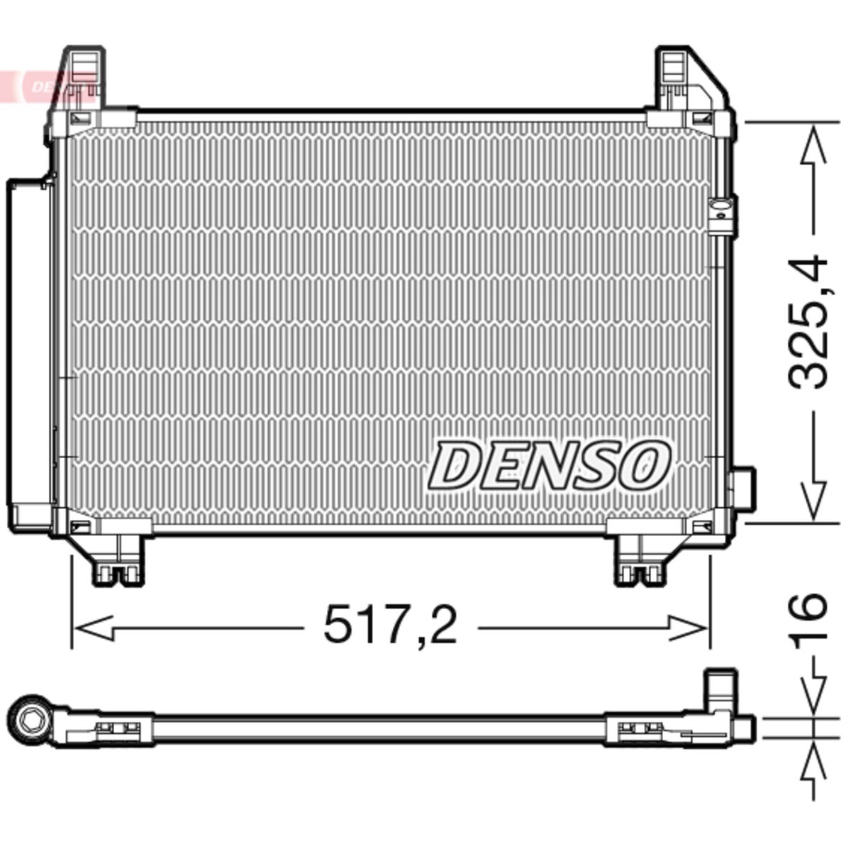 Lauhdutin, ilmastointilaite DENSO DCN50107