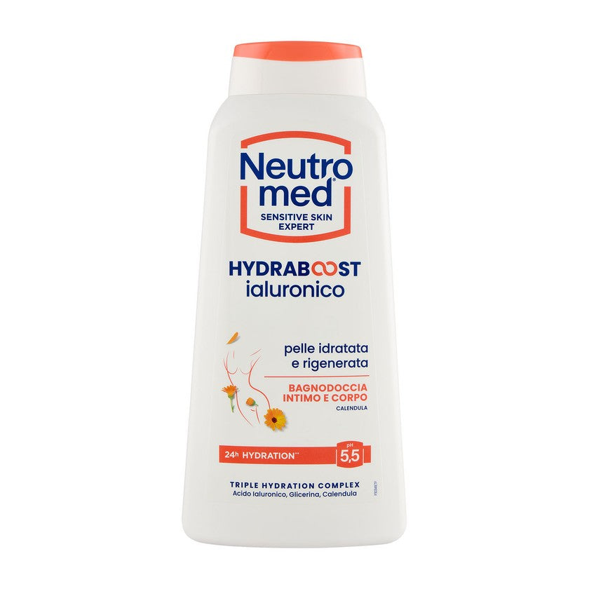 Neutromed Hydraboost Hyaluronihappo - Intiimi- ja vartalosuihkugeeli Kehäkukka Ph 5,5 600 ml