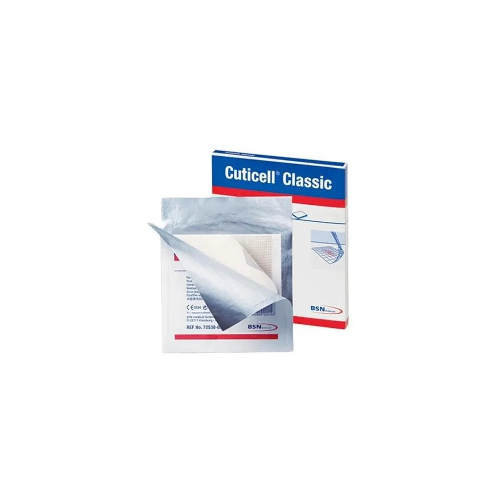 Cuticell parafinoitu sideharso 5x5 cm 5 yksikköä Bsn Medical