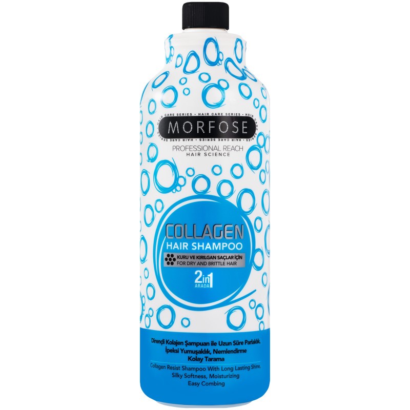 Morfose -kollageenin hiushampoo - Kollageenin shampoo päivittäiseen hiushoitoon, 1000 ml