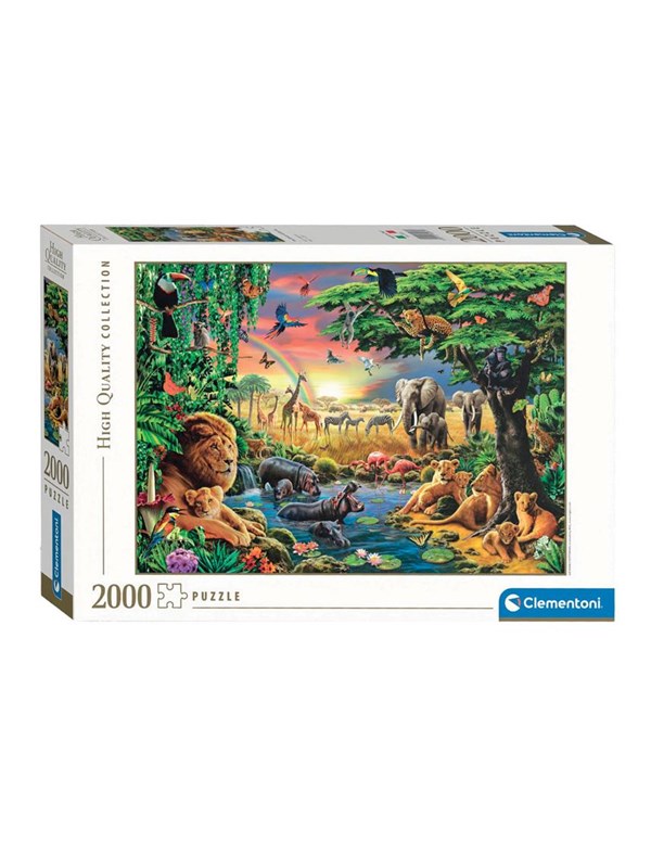Clementoni Jigsaw Puzzle The African Gathering 2000pcs. Lattia