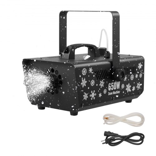 VEVOR Snow Machine, Powerful 650W Handheld/Hanging Fake Snow Maker, Snowflake Making Machine with Portable Handle, Outdoor & Indoor Artificial Snowflake Maker for Holidays DJ Parties Christmas Decor