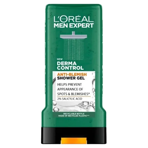 L'Oréal Men Expert Derma Control Epäpuhtauksia Vähentävä Suihkugeeli - 300 ml