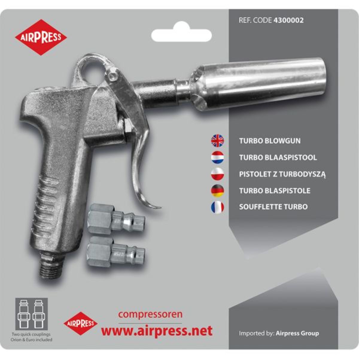 Ruiskupistooli, alustansuojaus AIRPRESS 4300002