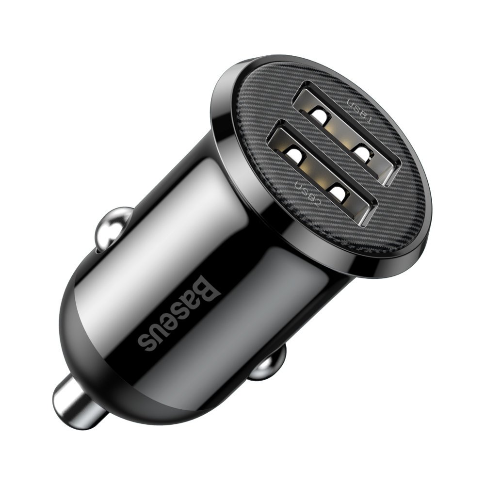 Grain PRO Autolaturi 2x USB 4.8A Musta