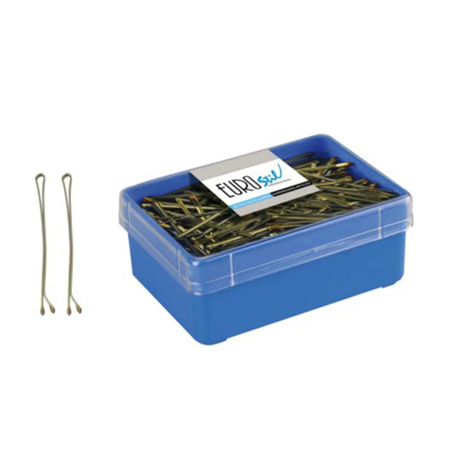 Eurostil Hair Box Miniclips Pronssi 25mm 700un