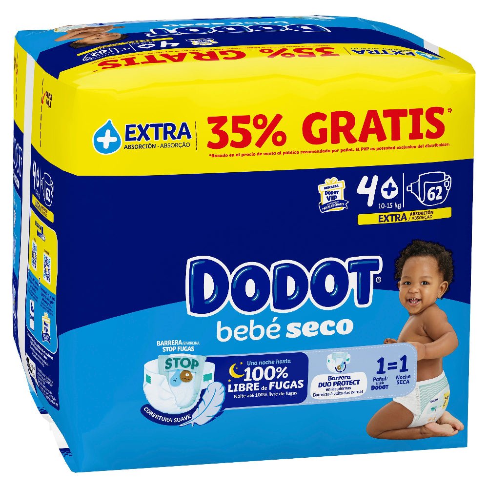 Vaippoja yksikköä kohden Dodot T4 Extra 62