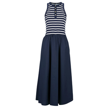 TOMMY HILFIGER Mekko tummansininen / valkoinen