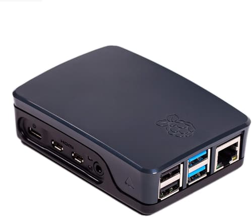 Raspberry Pi muovikotelo Raspberry Pi 4 B -tietokoneelle, valkoinen